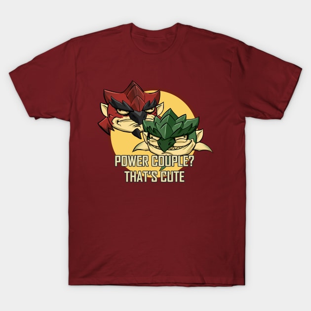 Rathalos and Rathian - Power Couple T-Shirt by JohanneLight